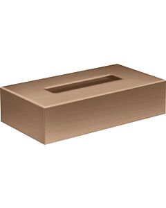 hansgrohe Axor Kosmetiktuchbox 42873310 265x145mm, Wandmontage, brushed red gold