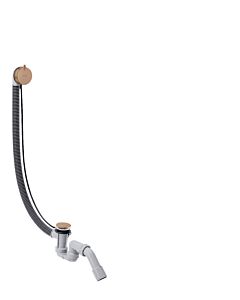 hansgrohe Flexaplus complete set 58318310 waste and overflow set, brushed red gold