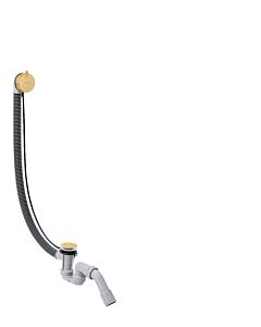 hansgrohe Flexaplus set complet 58318250 set de vidage et trop-plein, optique or brossé