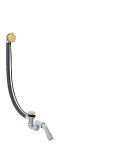 hansgrohe Flexaplus complete set 58318950 waste and overflow set, brushed brass