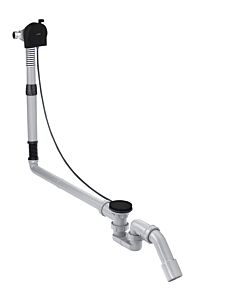 hansgrohe Exafill S complete set 58317670 Bath filler, waste and overflow set, matt black