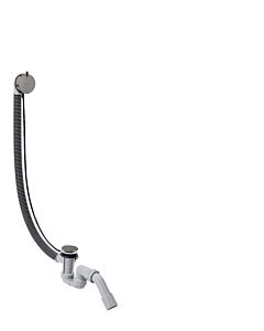 hansgrohe Flexaplus complete set 58318330 waste and overflow set, polished black chrome