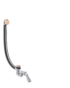 hansgrohe Flexaplus complete set 58318300 waste and overflow fitting, polished red gold