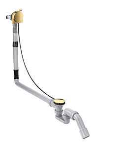 hansgrohe Exafill complete set 58317990 bath spout, waste and overflow set, polished gold optic