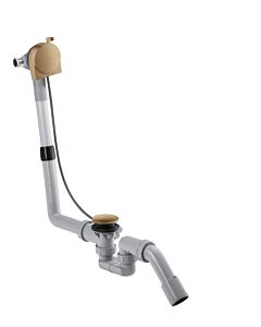hansgrohe Exafill complete set 58307140 bath spout, waste and overflow set, brushed bronze