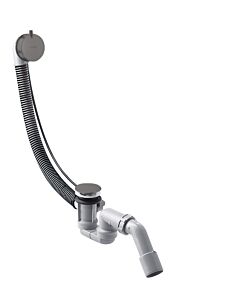 hansgrohe Flexaplus set complet 58316340 set de vidage et trop-plein, chrome noir brossé