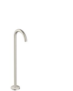 hansgrohe Axor Uno Fertigmontageset 38412800 Wanneneinlauf bodenstehend, gebogen, Ausladung 226mm, Edelstahl-Optik