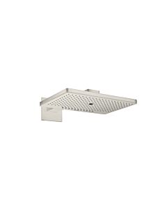 hansgrohe Axor Kopfbrause 35282800 mit Brausearm, eckige Rosette, stainless steel optic