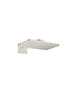 hansgrohe Axor Kopfbrause 35278800 mit Brausearm, eckige Rosette, stainless steel optic
