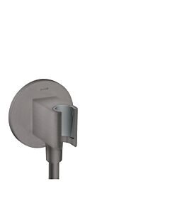 hansgrohe Axor Portereinheit 36733340 rund, mit Rückflussverhinderer, integrierte Haltefunktion, brushed black chrome