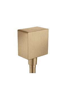 hansgrohe Axor Schlauchanschluss 36732140 eckig, mit Rückflussverhinderer, brushed bronze