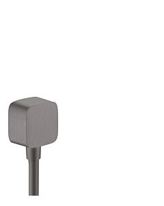 hansgrohe Axor Schlauchanschluss 36731340 mit Rückflussverhinderer, brushed black chrome