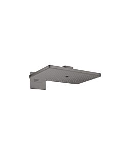 hansgrohe Axor Kopfbrause 35282340 mit Brausearm, eckige Rosette, brushed black chrome