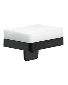 hansgrohe Distributeur de lotion Axor 42819670 avec étagère, verre, noir mat