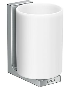 hansgrohe Axor Universal Rectangular Zahnbecher 42604000 Glas, Wandmontage, chrom