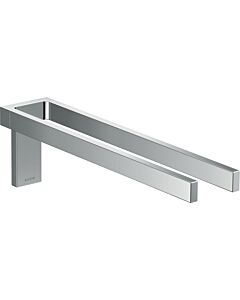 hansgrohe Axor Universal Rectangulaire porte-serviettes 42622000 380mm, à deux bras, fixe, chromé