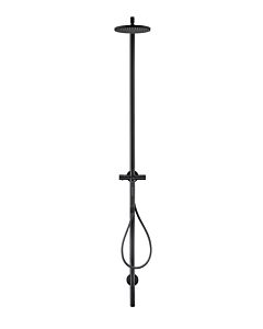 hansgrohe Axor Starck shower column 12670670 with overhead shower, hand shower, matt black