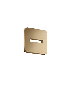hansgrohe rosace 35214140 130x130mm, softsquare, montage mural, bronze brossé