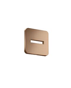 hansgrohe Rosette 35214310 130x130mm, softsquare, Wandmontage, brushed red gold