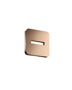 hansgrohe rosace 35214300 130x130mm, softsquare, montage mural, or rouge poli