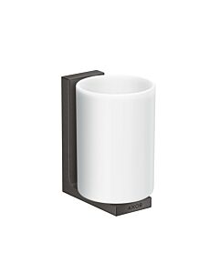 hansgrohe Axor coupelle à dents 42604340 verre, montage mural, chrome noir brossé