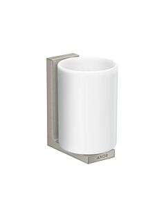 hansgrohe Axor tooth cup 42604800 glass, wall mounting, stainless steel optic