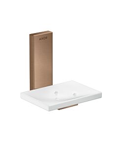 hansgrohe Axor soap dish 42605310 glass, wall mounting, brushed red gold