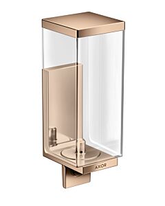 hansgrohe Axor Universal Rectangulaire Seifenspender 42610300 Verre, montage mural, or rouge poli