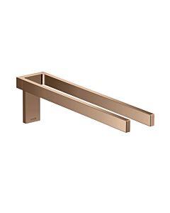 hansgrohe Axor porte-serviettes 42622300 380mm, à deux bras, fixe, or rouge poli