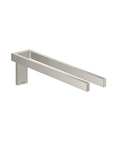 hansgrohe Axor towel holder 42622800 380mm, two-armed, fixed, stainless steel optic