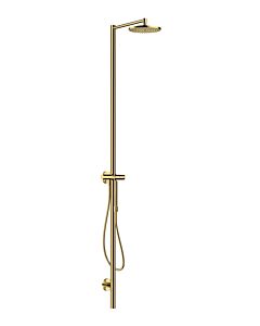 hansgrohe Axor Starck shower column 12670990 with overhead shower, hand shower, polished gold optic