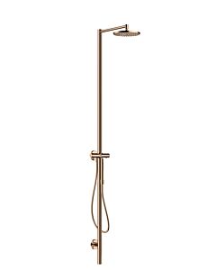 hansgrohe Axor Starck Duschsäule 12672300 mit Thermostat, Kopfbrause 240 1jet, polished red gold