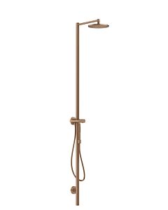 hansgrohe Axor Starck Duschsäule 12672310 mit Thermostat, Kopfbrause 240 1jet, brushed red gold