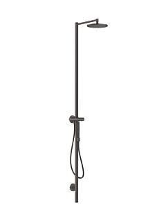 hansgrohe Axor Starck Duschsäule 12672340 mit Thermostat, Kopfbrause 240 1jet, brushed black chrome