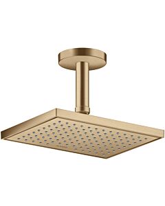 hansgrohe Douche de tête Axor 35387140 montage plafond ou mural, 245x185mm, 1jet, bronze brossé