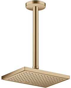 hansgrohe Axor ceiling connector 26433140 300mm, round, brushed bronze