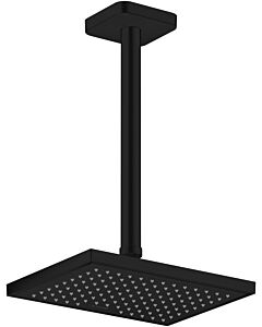connecteur de plafond hansgrohe 26966670 300 mm, noir mat, carré