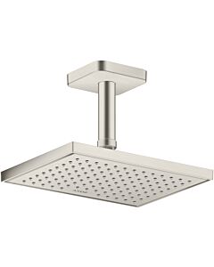 hansgrohe Axor head shower 35374800 ceiling or wall mounting, 245x185mm, 1jet, stainless steel look