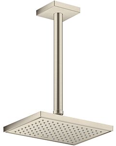 hansgrohe raccordement au plafond 26438820 300 mm, nickel brossé, carré