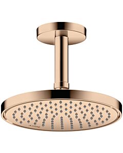 hansgrohe Axor head shower 35388300 ceiling or wall mounting, 220mm, 1jet, polished red gold