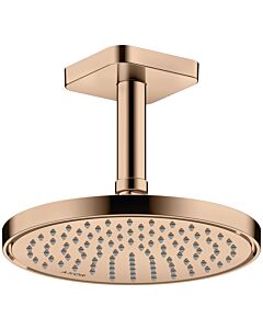 hansgrohe Raccordement au plafond Axor 26965300 100 mm, or rouge poli, carré