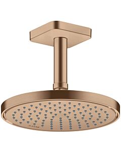 hansgrohe Raccordement au plafond Axor 26965310 100 mm, or rouge brossé, carré