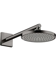 hansgrohe Douche de tête Axor 35383330 montage plafond ou mural, 220mm, 1jet, chrome noir poli