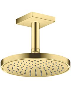 hansgrohe Deckenanschluss 26437950 100 mm, brushed brass, eckig