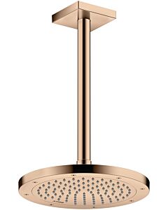 hansgrohe Deckenanschluss 26438300 300 mm, polished red gold, eckig