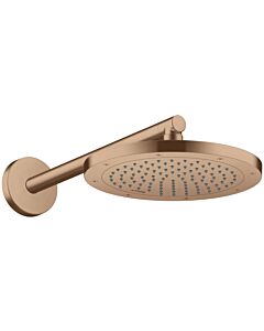 hansgrohe Douche de tête Axor 35389310 montage au plafond ou au mur, 245 mm, 1jet, or rouge brossé