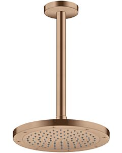 hansgrohe Douche de tête Axor 35381310 montage au plafond ou au mur, 245 mm, 1jet, or rouge brossé