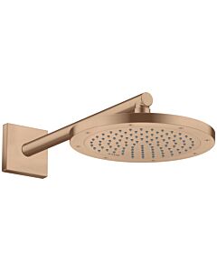 hansgrohe Brausearm 26436310 390mm, eckig, brushed red gold