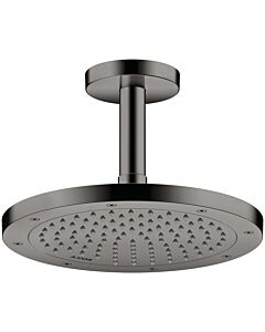hansgrohe Axor head shower 35381330 ceiling or wall mounting, 245mm, 1jet, polished black chrome