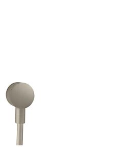 hansgrohe Axor hose connector 27451820 round, with non-return valve, brushed nickel